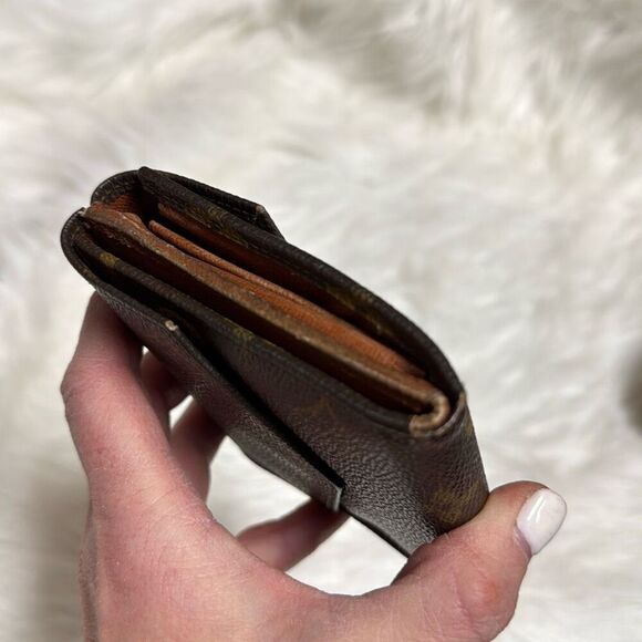 Louis Vuitton Authentic VTG Monogram Portomone Bier Cult Credit Trifold Wallet - Picture 11 of 12